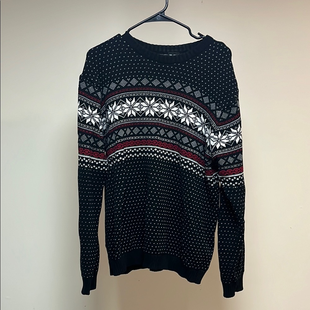Vintage 100% Cotton Norwegian Patterned Sweater